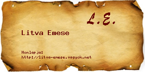 Litva Emese névjegykártya